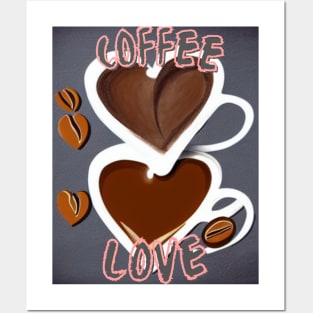 Coffee Love Pink Posters and Art